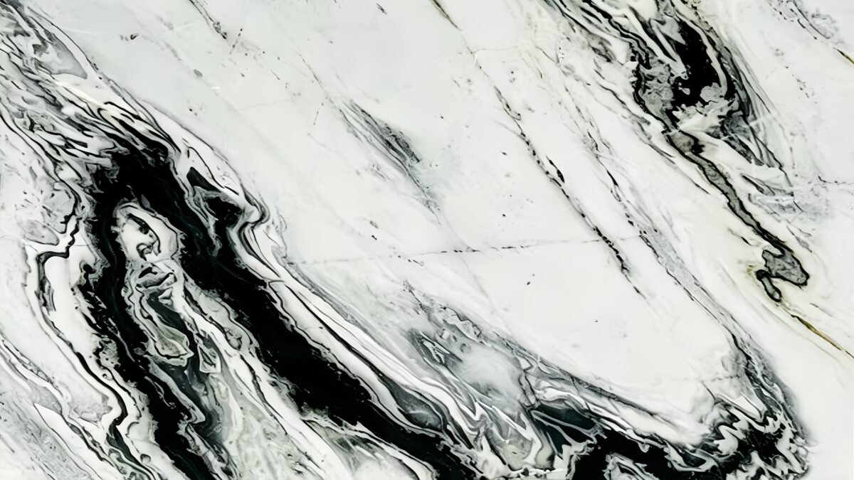 Brazilian Panda White marble
